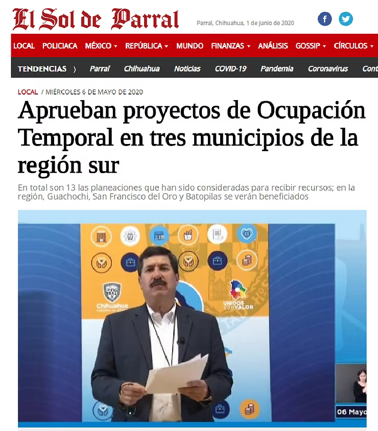 2020- COMUNIDADES DONDE COLABORA PIES DE LA TIERRA A.C. EN BATOPILAS SERÁN BENEFICIADAS CON PROYECTO PEOT