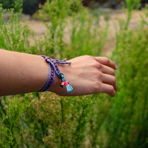 Pulsera Rarámuri de Colores | Hecha a mano con tela tradicional