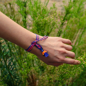 Pulsera Rarámuri de Colores | Hecha a mano con tela tradicional