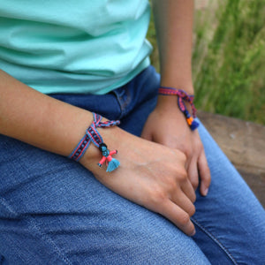 Pulsera Rarámuri de Colores | Hecha a mano con tela tradicional