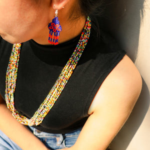Collar Rarámuri de Chaquira | Artesanía multicolor hecha a mano