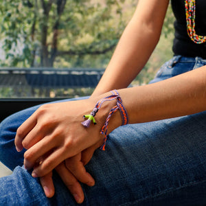 Pulsera Rarámuri de Colores | Hecha a mano con tela tradicional
