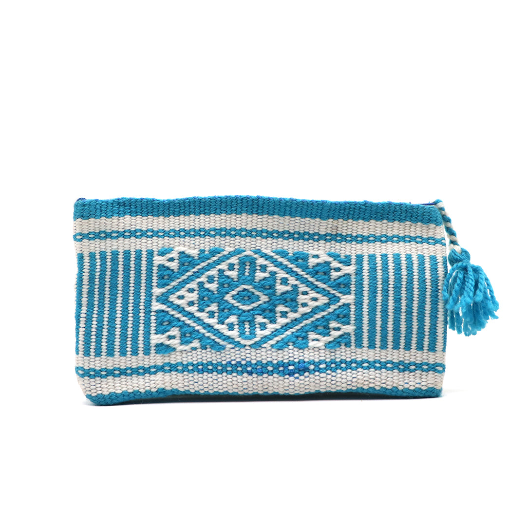 Morral Rarámuri Azul | Tejido artesanal con simbología indígena