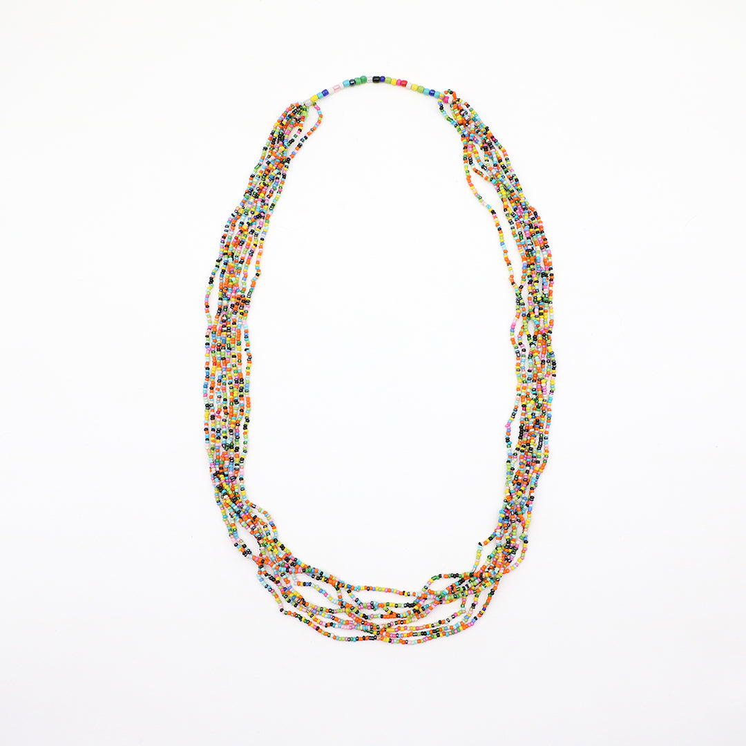 Collar Rarámuri de Chaquira | Artesanía multicolor hecha a mano
