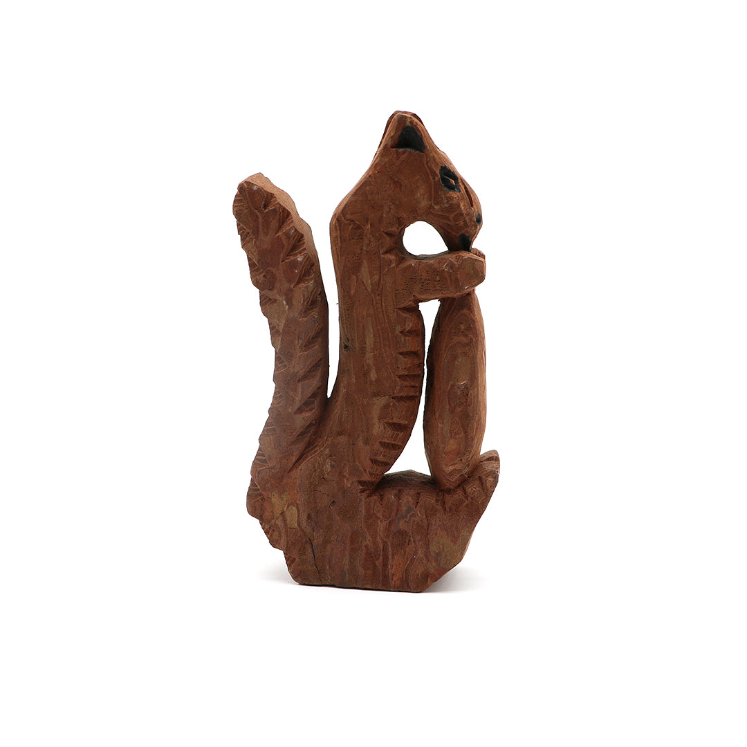 Ardilla Rarámuri | Escultura artesanal de corteza de pino